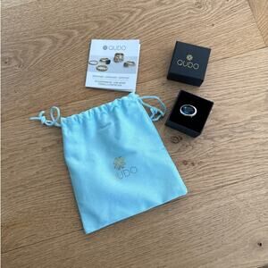 Qudo - Tivola Ring in Silver & Blue